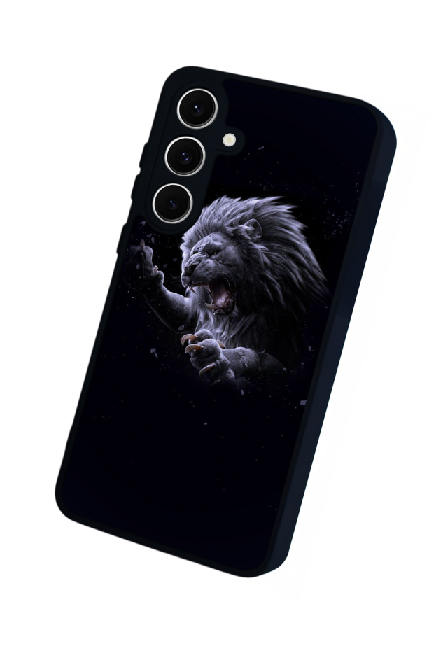 Samsung Galaxy S24 FE Uyumlu Aslan Tasarımlı Glossy Premium Kılıf