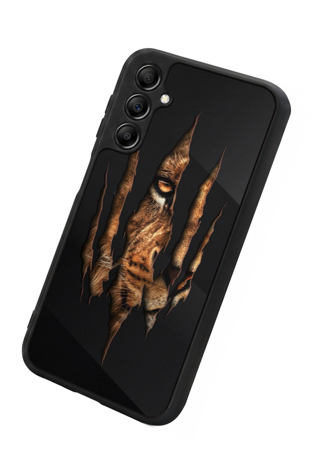 Samsung Galaxy A14 Uyumlu Aslan Tasarımlı Glossy Premium Kılıf