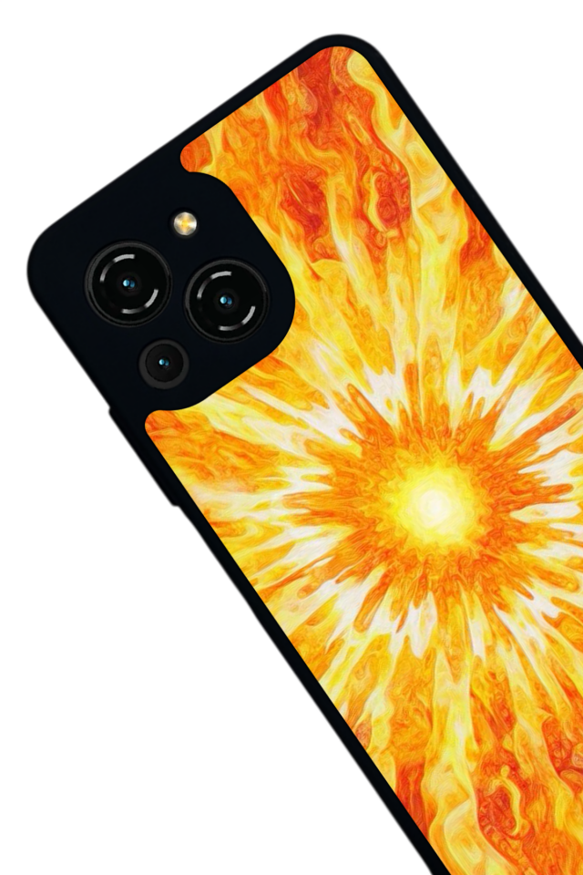 Reeder S23 Pro Max Uyumlu Gunes Tasarımlı Glossy Premium Kılıf