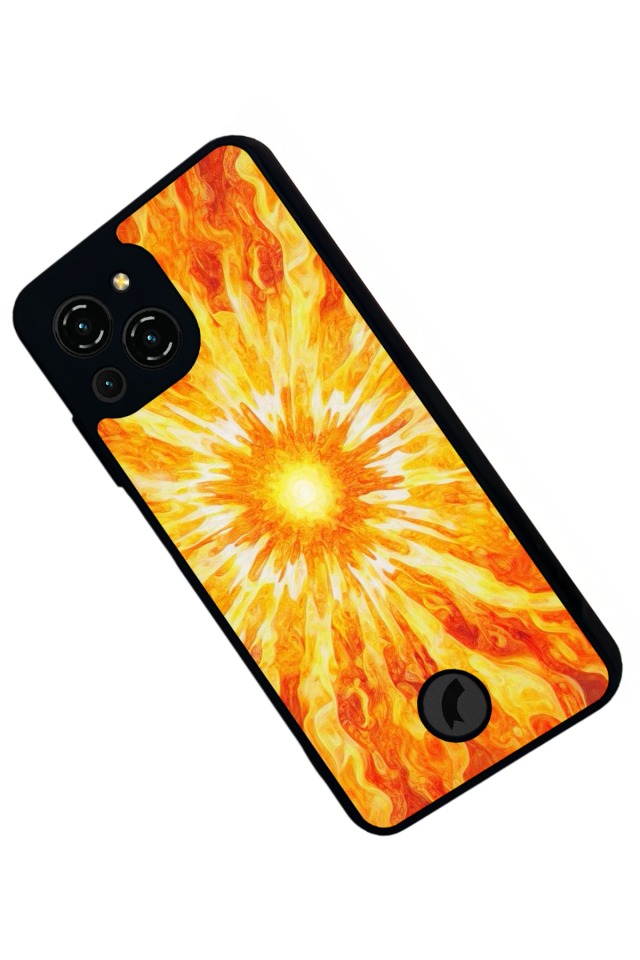 Reeder S23 Pro Max Uyumlu Gunes Tasarımlı Glossy Premium Kılıf