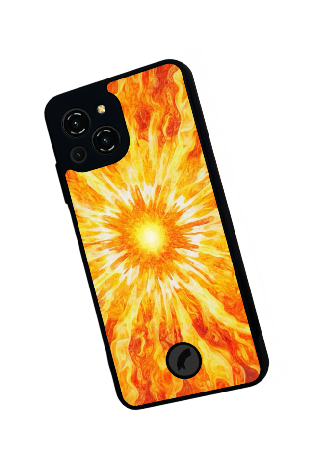 Reeder S23 Pro Max Uyumlu Gunes Tasarımlı Glossy Premium Kılıf