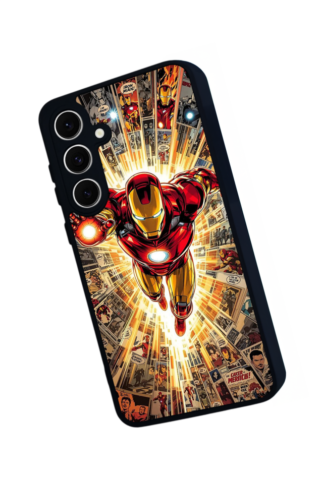Samsung Galaxy A16 Uyumlu Iron Man ( Demir Adam ) Tasarımlı Glossy Premium Kılıf