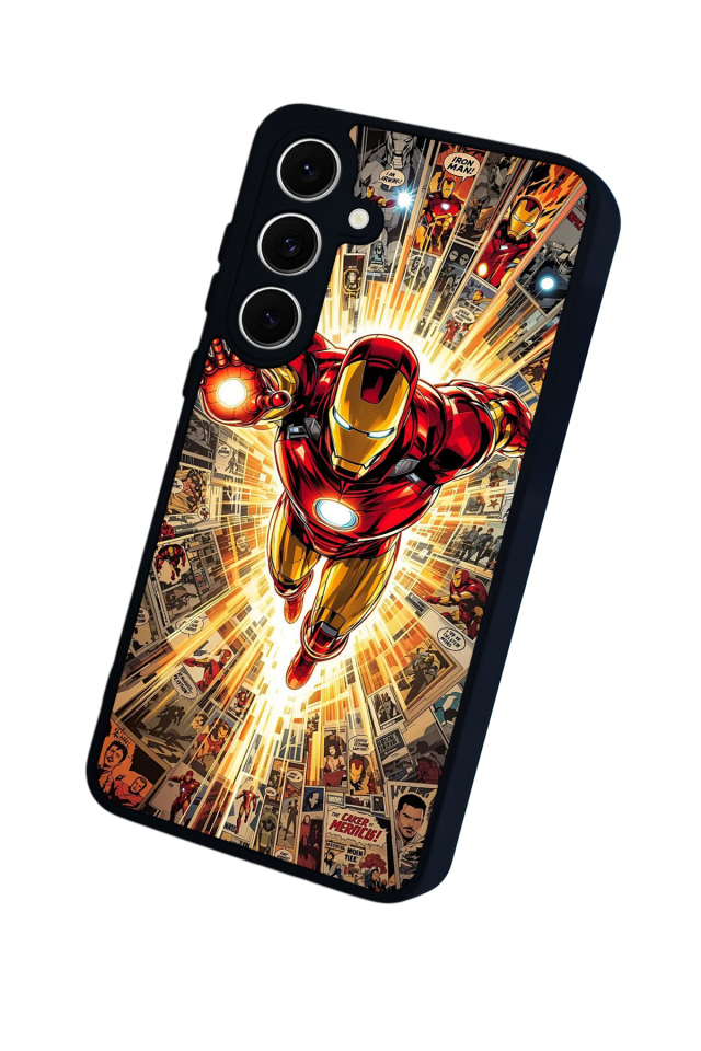 Samsung Galaxy A16 Uyumlu Iron Man ( Demir Adam ) Tasarımlı Glossy Premium Kılıf