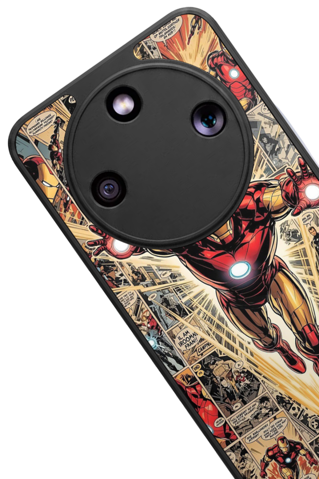 Honor Magic 8 Lite Uyumlu  Iron Man ( Demir Adam ) Tasarımlı Glossy Premium Kılıf