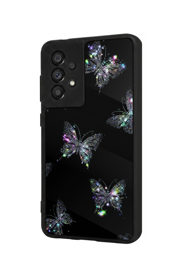 Samsung Galaxy A73 Uyumlu Kelebek Tasarımlı Glossy Premium Kılıf