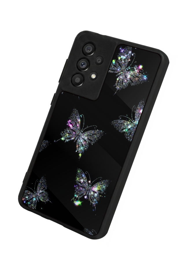 Samsung Galaxy A73 Uyumlu Kelebek Tasarımlı Glossy Premium Kılıf