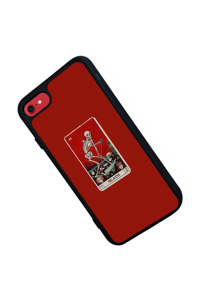iPhone 8 Uyumlu Kirmizi Tasarımlı Glossy Premium Kılıf