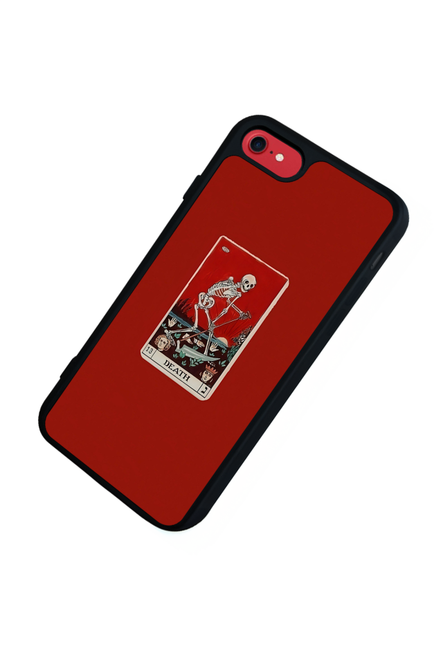 iPhone 8 Uyumlu Kirmizi Tasarımlı Glossy Premium Kılıf