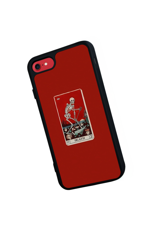 iPhone 8 Uyumlu Kirmizi Tasarımlı Glossy Premium Kılıf