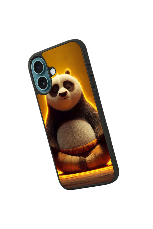 iPhone 16 Uyumlu Kung Fu Panda Tasarımlı Glossy Premium Kılıf