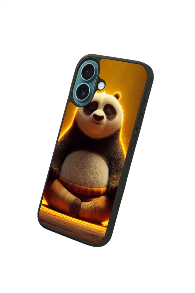 iPhone 16 Uyumlu Kung Fu Panda Tasarımlı Glossy Premium Kılıf