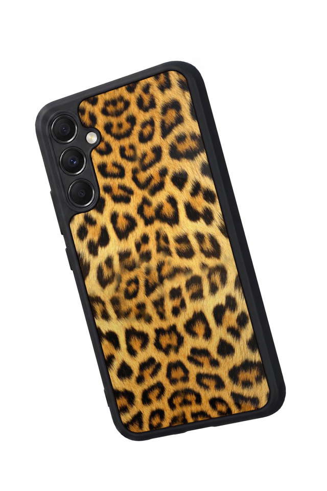 Samsung Galaxy M34 Uyumlu Leopar Tasarımlı Glossy Premium Kılıf