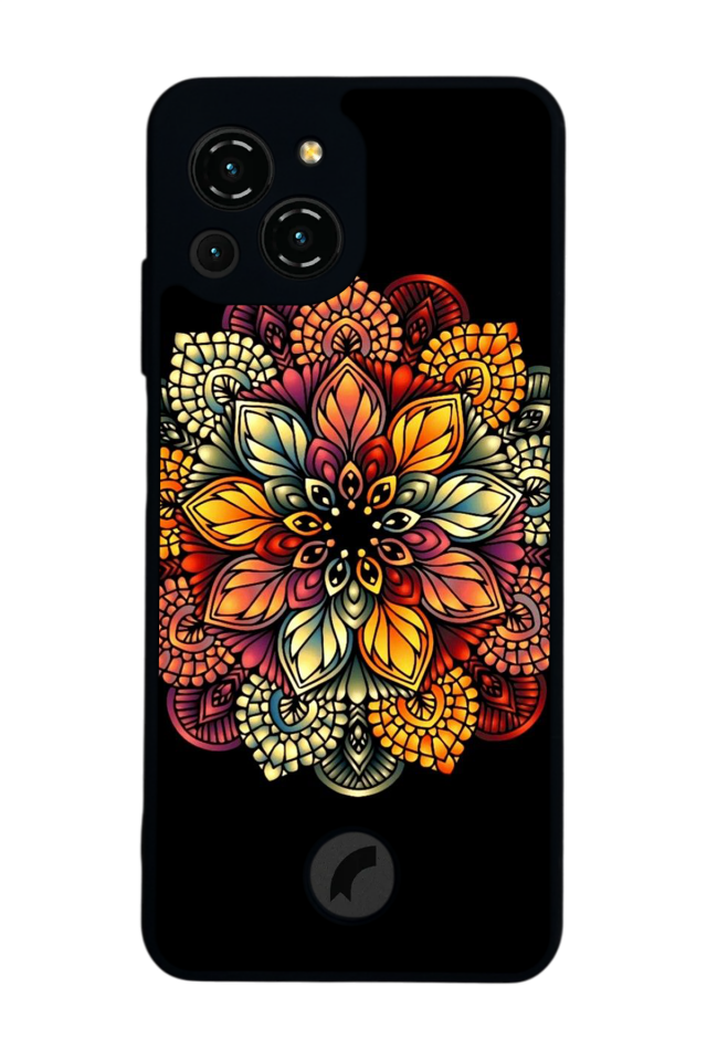 Reeder S23 Pro Max Uyumlu Mandala Tasarımlı Glossy Premium Kılıf