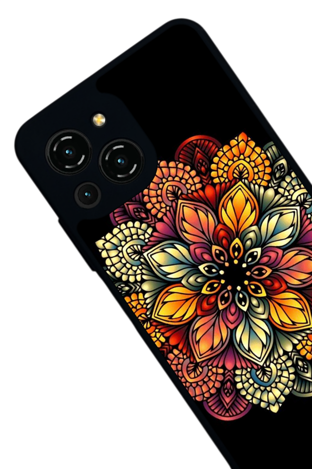 Reeder S23 Pro Max Uyumlu Mandala Tasarımlı Glossy Premium Kılıf