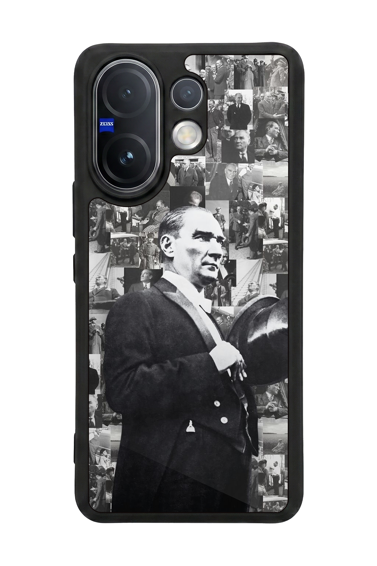 Vivo V60 Uyumlu Mustafa Kemal Ataturk Tasarımlı Glossy Premium Kılıf