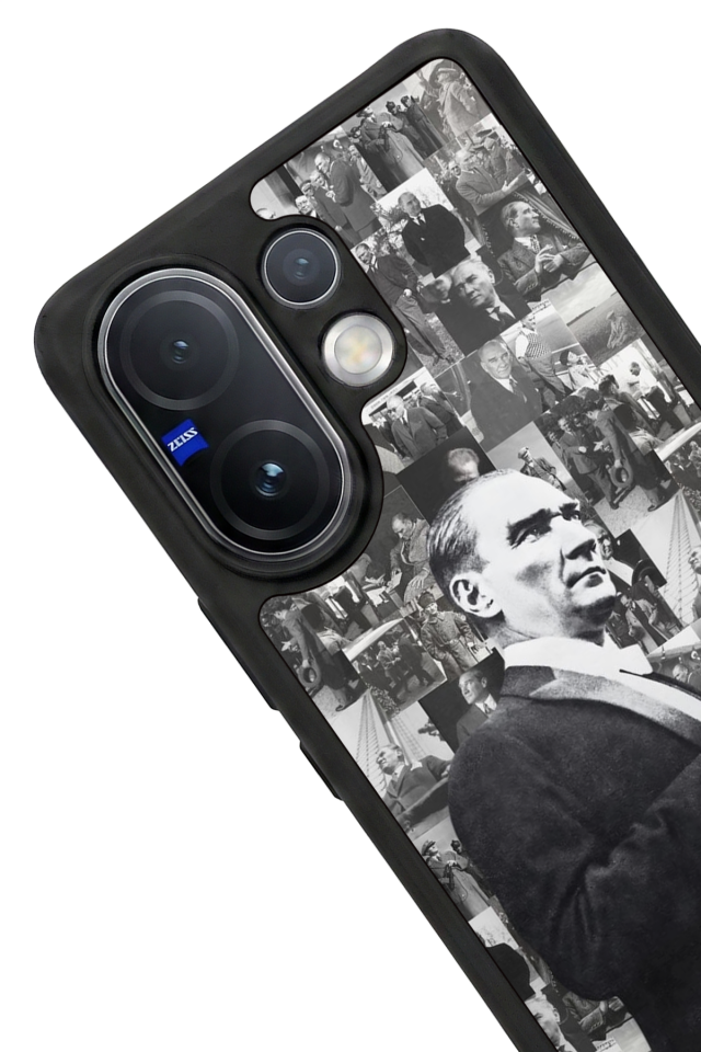 Vivo V60 Uyumlu Mustafa Kemal Ataturk Tasarımlı Glossy Premium Kılıf