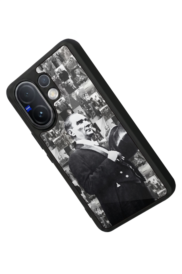 Vivo V60 Uyumlu Mustafa Kemal Ataturk Tasarımlı Glossy Premium Kılıf