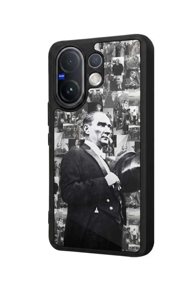 Vivo V60 Uyumlu Mustafa Kemal Ataturk Tasarımlı Glossy Premium Kılıf