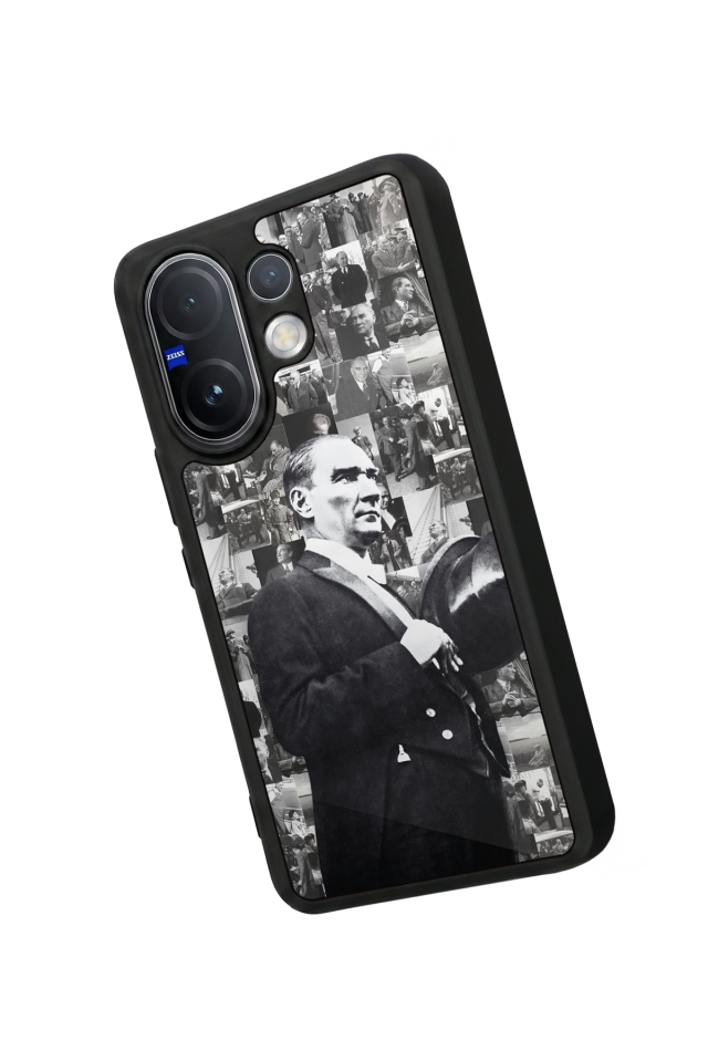 Vivo V60 Uyumlu Mustafa Kemal Ataturk Tasarımlı Glossy Premium Kılıf
