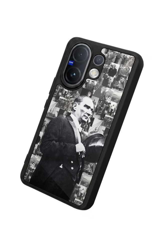 Vivo V60 Uyumlu Mustafa Kemal Ataturk Tasarımlı Glossy Premium Kılıf