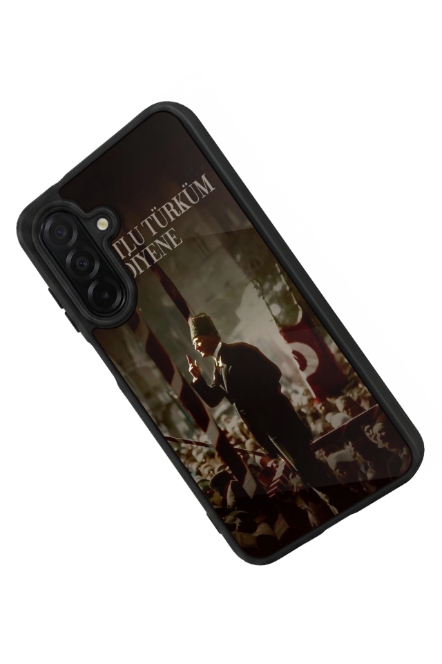 Samsung Galaxy A56 Uyumlu Mustafa Kemal Ataturk Tasarımlı Glossy Premium Kılıf