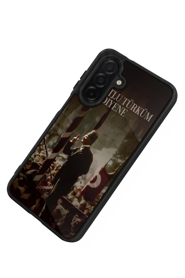 Samsung Galaxy A56 Uyumlu Mustafa Kemal Ataturk Tasarımlı Glossy Premium Kılıf