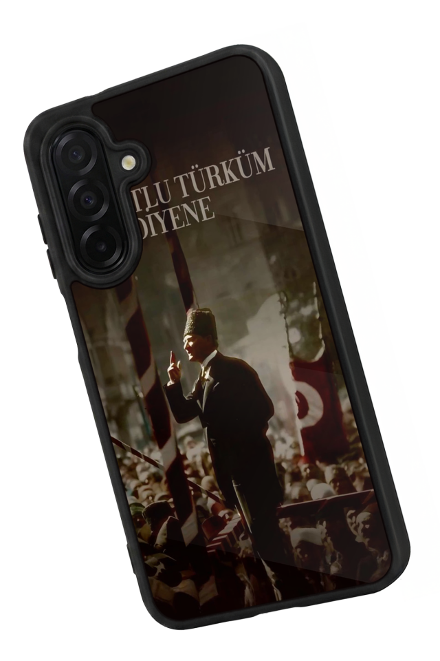 Samsung Galaxy A56 Uyumlu Mustafa Kemal Ataturk Tasarımlı Glossy Premium Kılıf