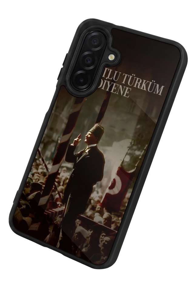 Samsung Galaxy A56 Uyumlu Mustafa Kemal Ataturk Tasarımlı Glossy Premium Kılıf