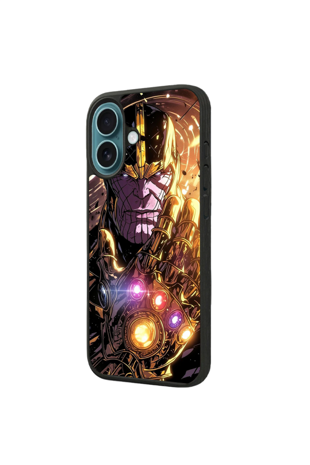 iPhone 16 Plus Uyumlu Thanos Tasarımlı Glossy Premium Kılıf