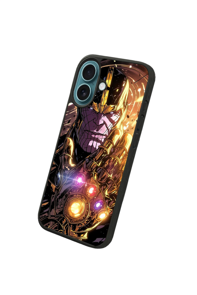 iPhone 16 Plus Uyumlu Thanos Tasarımlı Glossy Premium Kılıf
