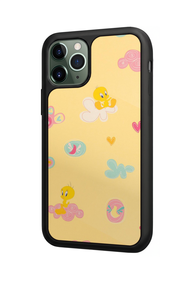 iPhone 11 Pro Max Uyumlu Tweety Tasarımlı Glossy Premium Kılıf