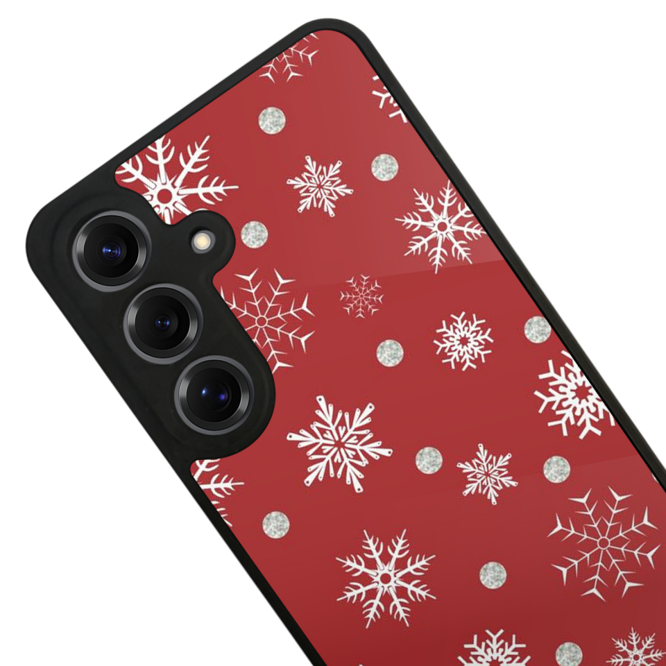 Samsung Galaxy S25 Uyumlu Yilbasi Christmas Tasarımlı Glossy Premium Kılıf
