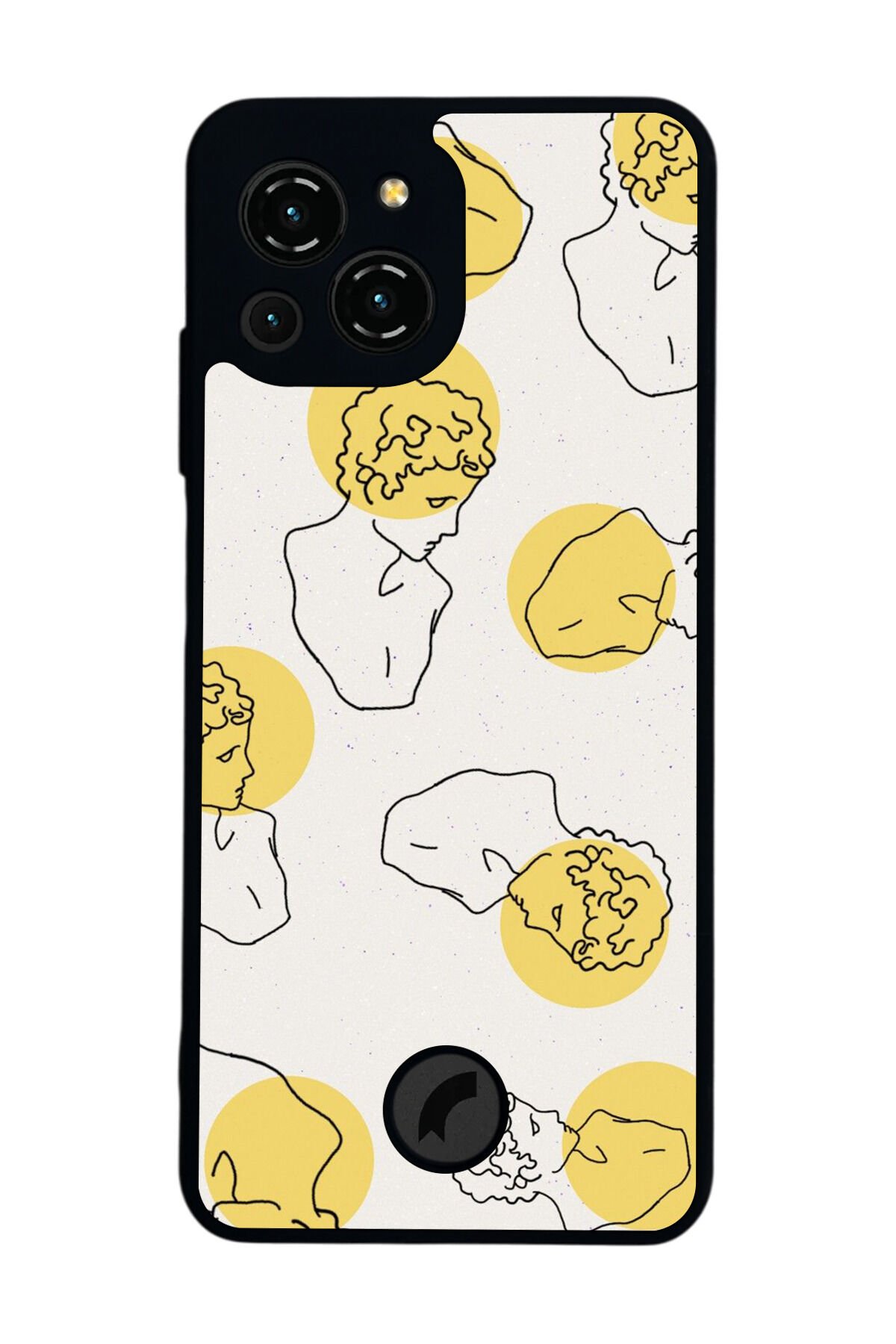 Reeder S23 Pro Max Uyumlu Line Art Tasarımlı Glossy Premium Kılıf