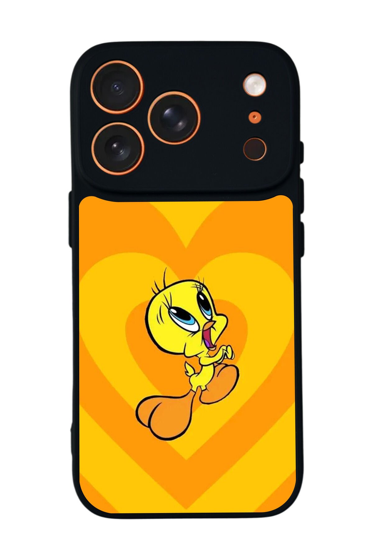iPhone 17 Pro Uyumlu Tweety Tasarımlı Glossy Premium Kılıf