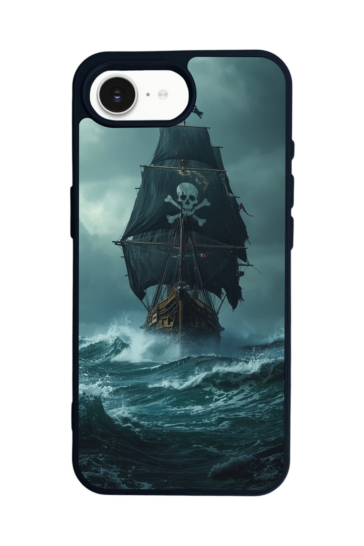 iPhone 16E Uyumlu Korsan Tasarımlı Glossy Premium Kılıf