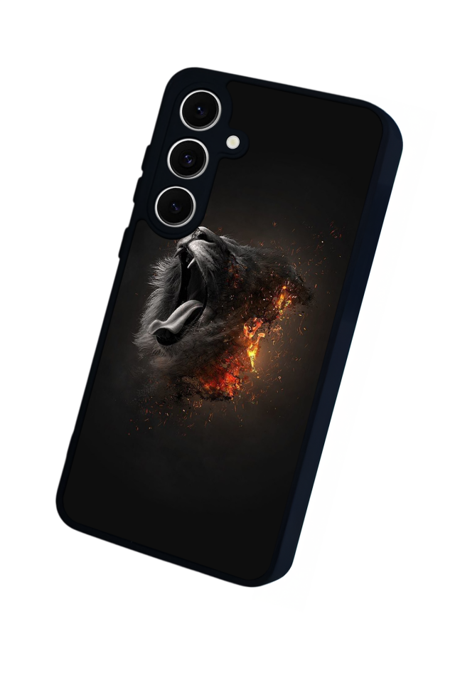 Samsung Galaxy S24 FE Uyumlu Aslan Tasarımlı Glossy Premium Kılıf