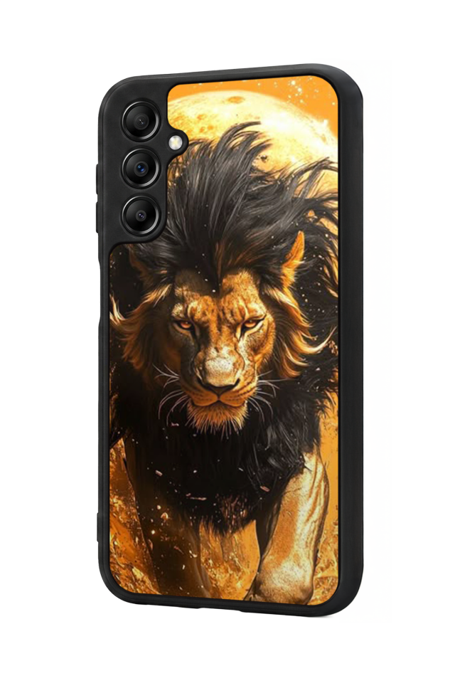 Samsung Galaxy A14 Uyumlu Aslan Tasarımlı Glossy Premium Kılıf