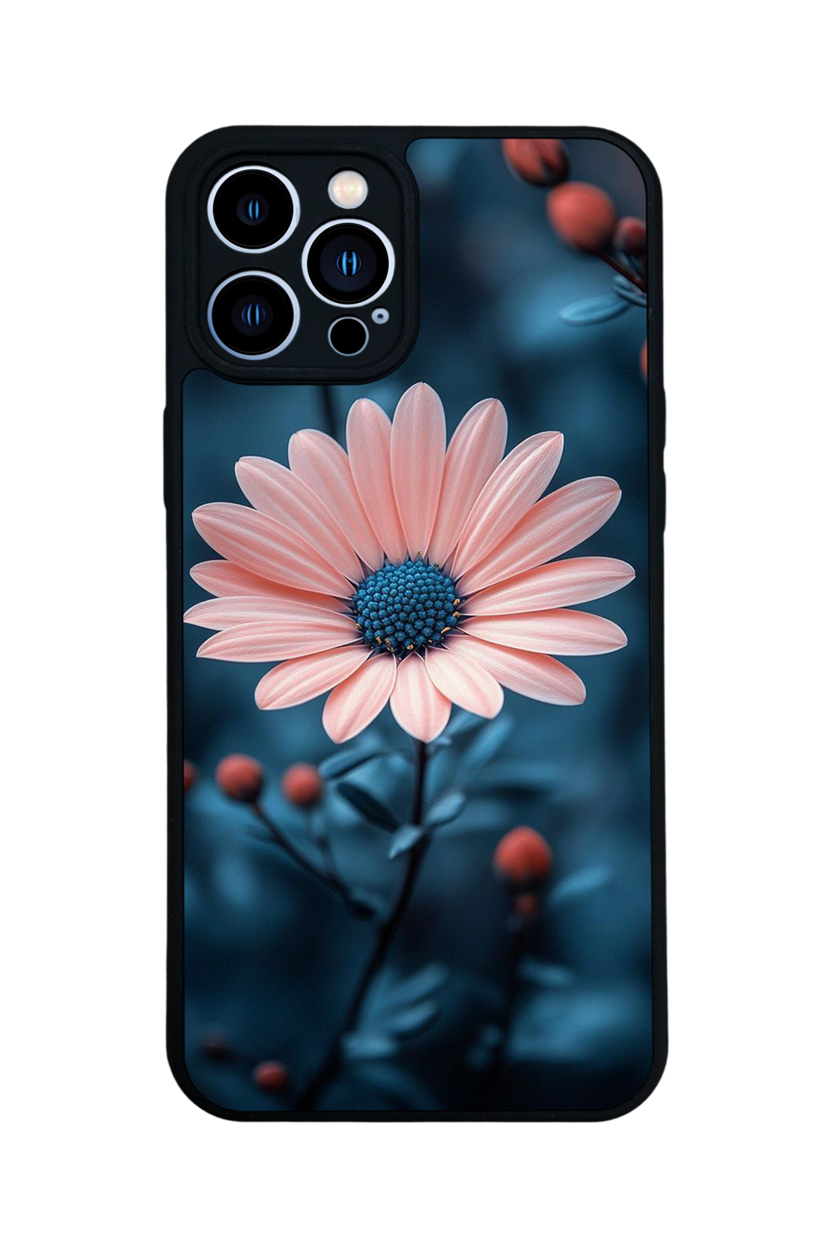 iPhone 12 Pro Max Uyumlu Cicek Tasarımlı Glossy Premium Kılıf