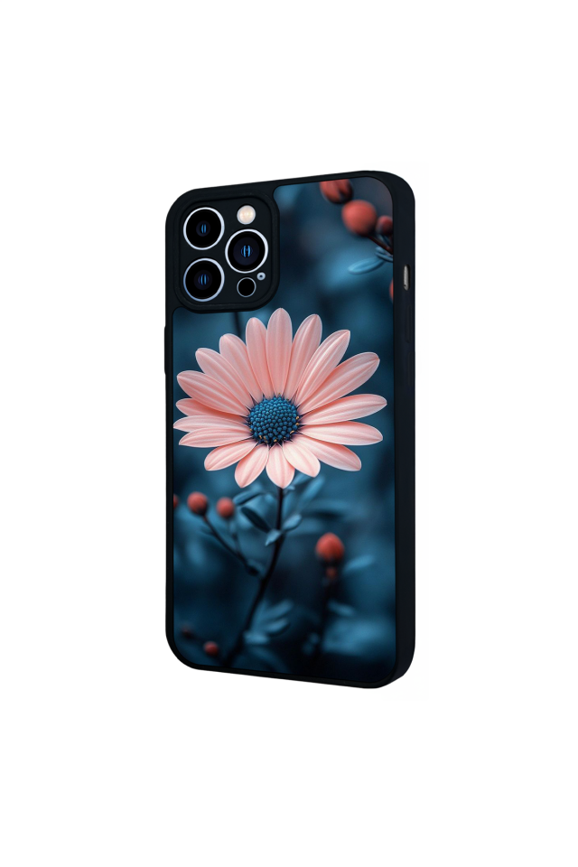 iPhone 12 Pro Max Uyumlu Cicek Tasarımlı Glossy Premium Kılıf