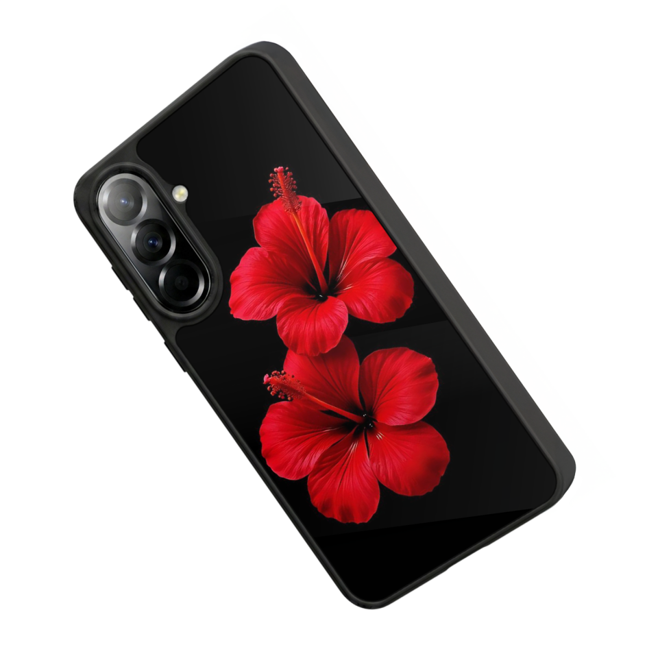 Samsung Galaxy A57 Uyumlu Cicek Tasarımlı Glossy Premium Kılıf