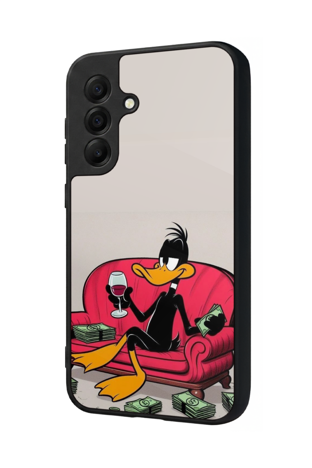 Samsung Galaxy A17 Uyumlu Daffy duck Tasarımlı Glossy Premium Kılıf