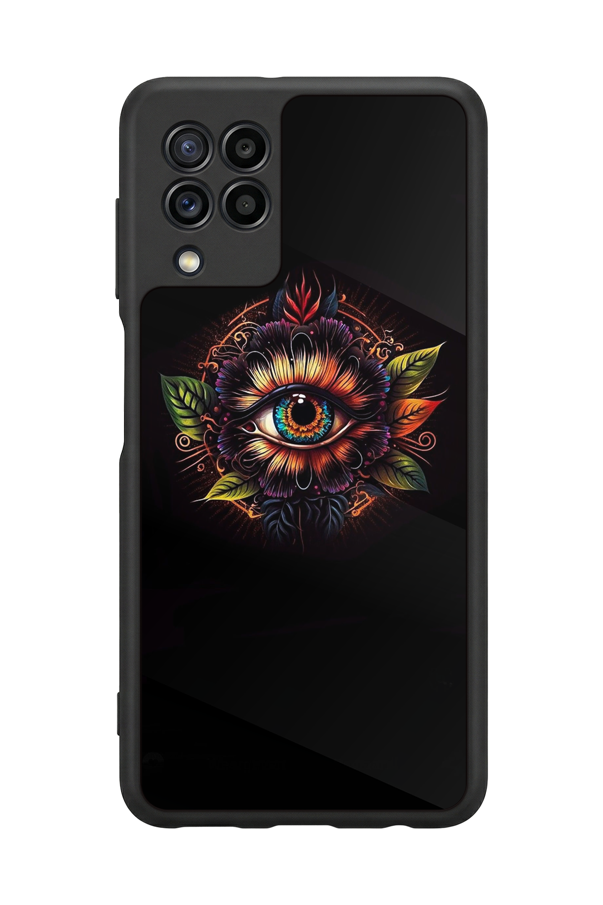 Samsung Galaxy M32 Uyumlu Göz Tasarımlı Glossy Premium Kılıf
