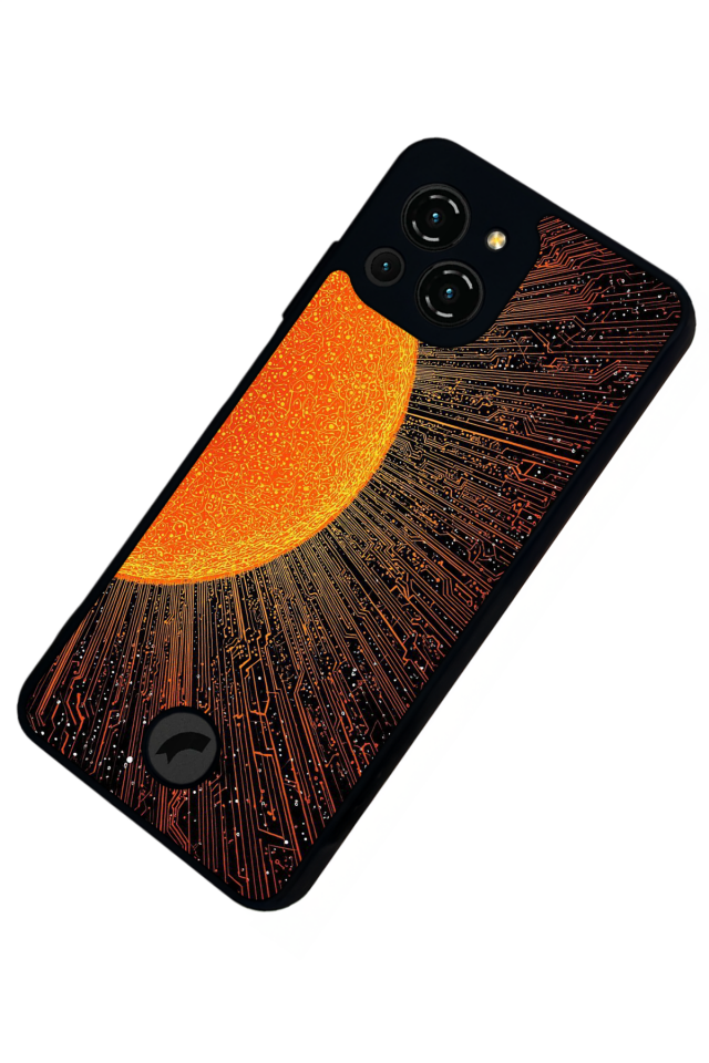 Reeder S23 Pro Max Uyumlu Gunes Tasarımlı Glossy Premium Kılıf