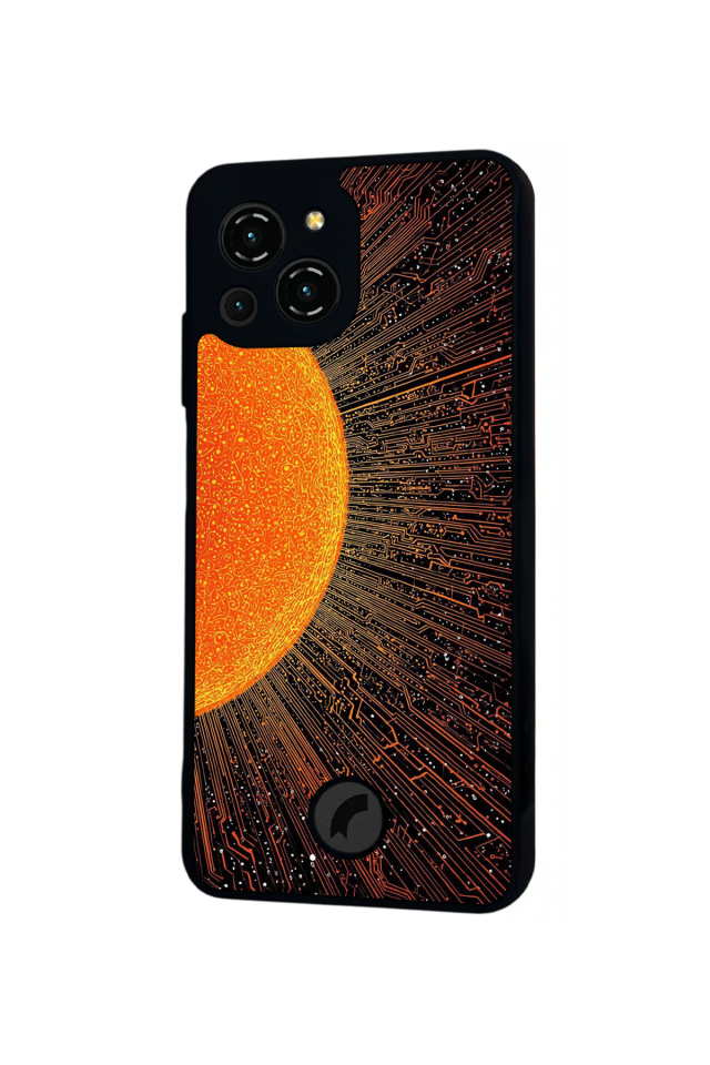 Reeder S23 Pro Max Uyumlu Gunes Tasarımlı Glossy Premium Kılıf