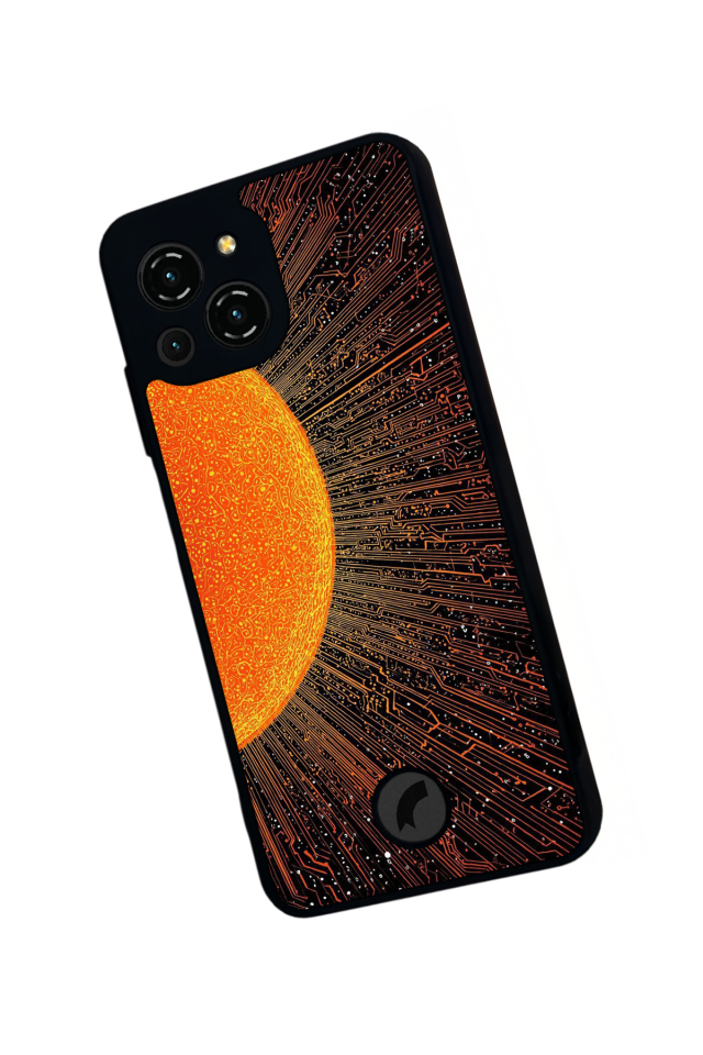 Reeder S23 Pro Max Uyumlu Gunes Tasarımlı Glossy Premium Kılıf