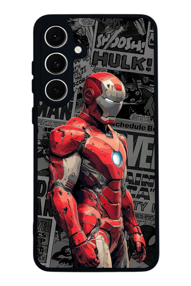 Samsung Galaxy A16 Uyumlu Iron Man ( Demir Adam ) Tasarımlı Glossy Premium Kılıf