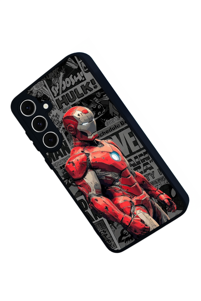 Samsung Galaxy A16 Uyumlu Iron Man ( Demir Adam ) Tasarımlı Glossy Premium Kılıf