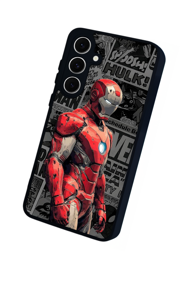 Samsung Galaxy A16 Uyumlu Iron Man ( Demir Adam ) Tasarımlı Glossy Premium Kılıf