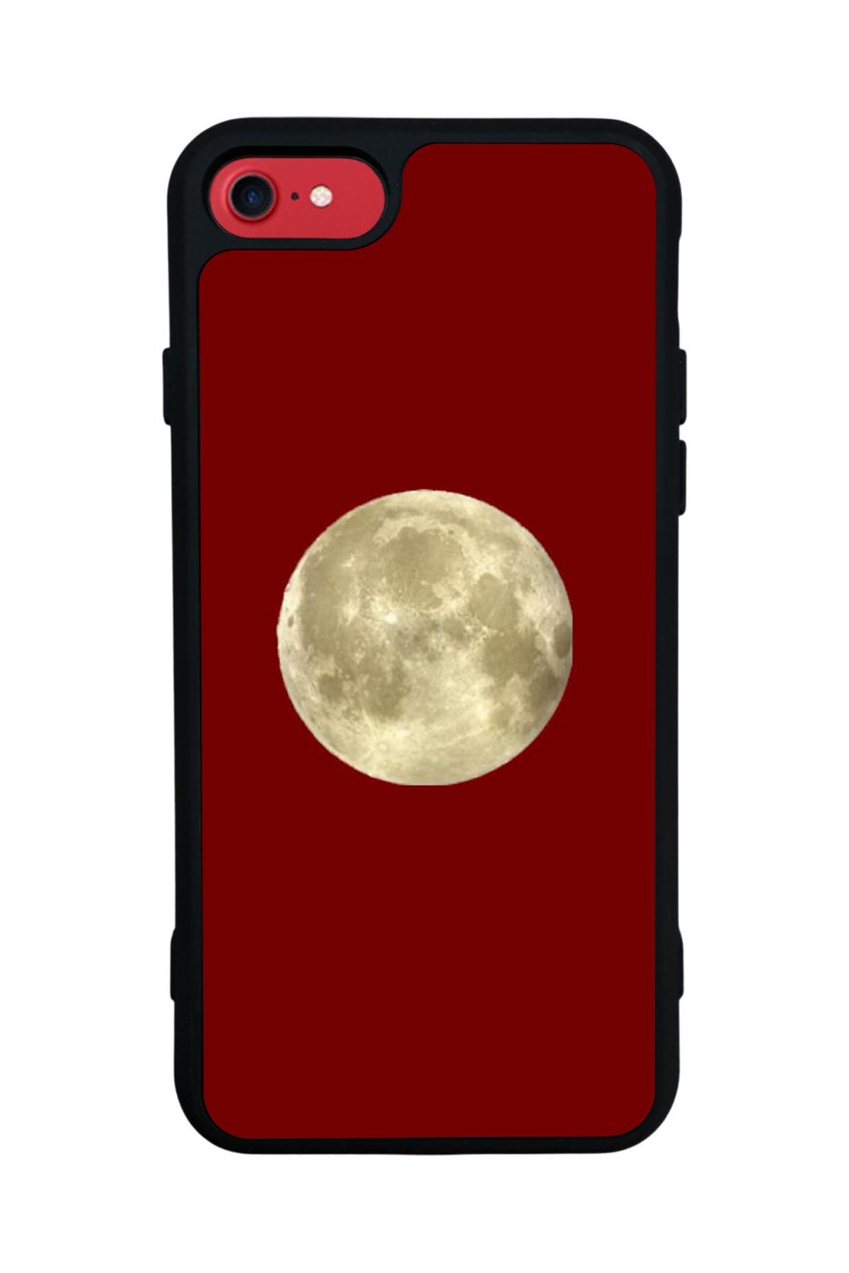 iPhone 8 Uyumlu Kirmizi Tasarımlı Glossy Premium Kılıf