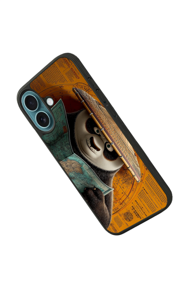 iPhone 16 Uyumlu Kung Fu Panda Tasarımlı Glossy Premium Kılıf